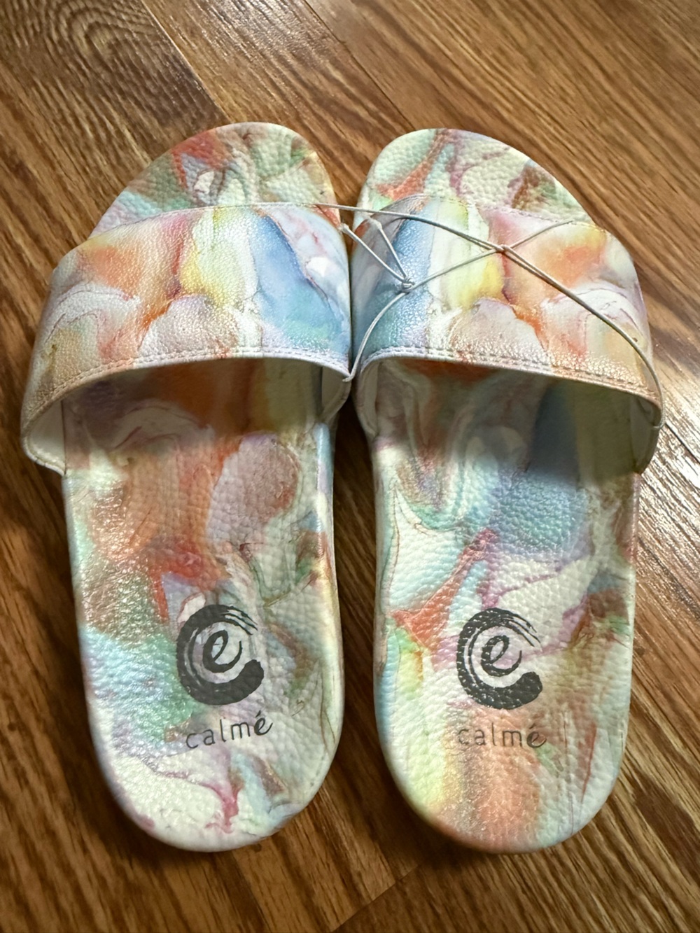 🆕 Johnny Was Calme Marble Slide Sandals Size 6